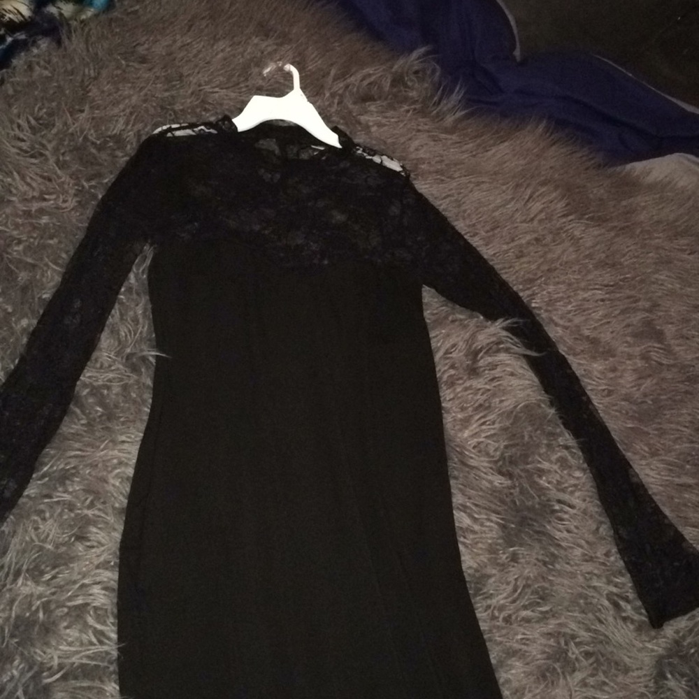 Long sheer black mermaid dress!